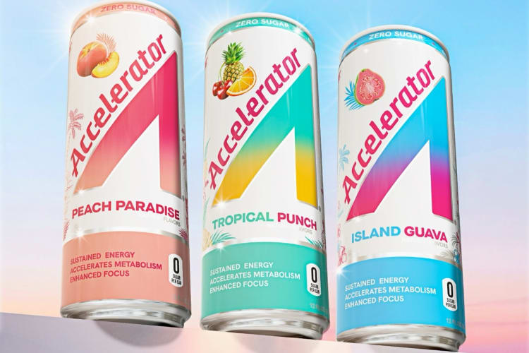 One of the best energy drink brands is Accelerator