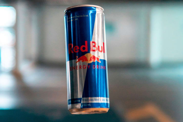 A can of red bull