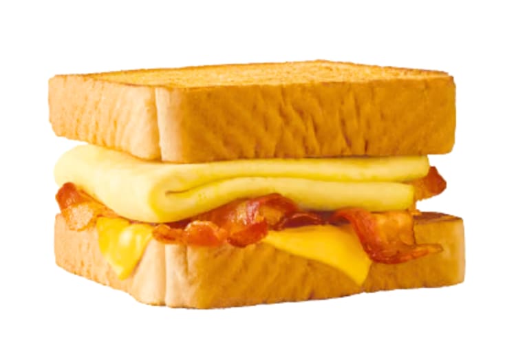A breakfast toasted sandwich from Sonic