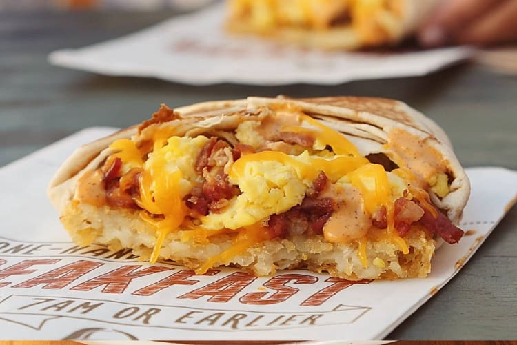 Grab breakfast to-go at Taco Bell.