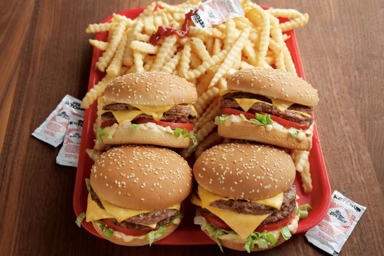 The Del Cheeseburger is one of the best fast food burgers offered by Del Taco