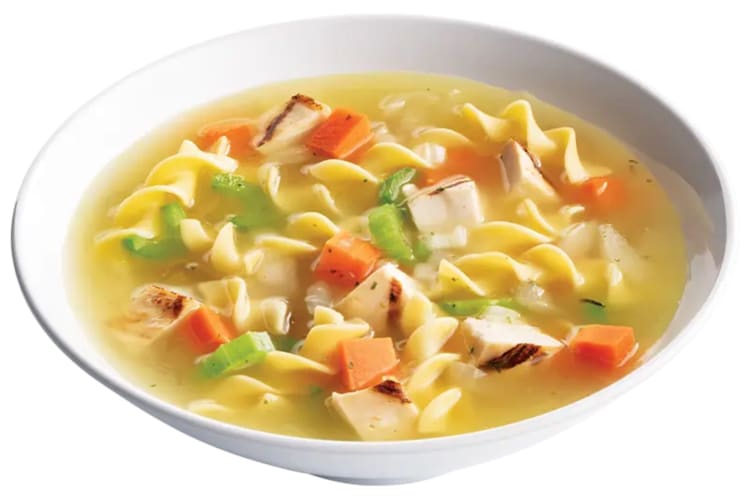 Many of the best fast food soups are chicken noodle
