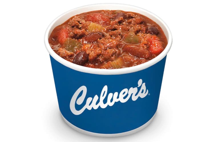 A cup of Culver's chili
