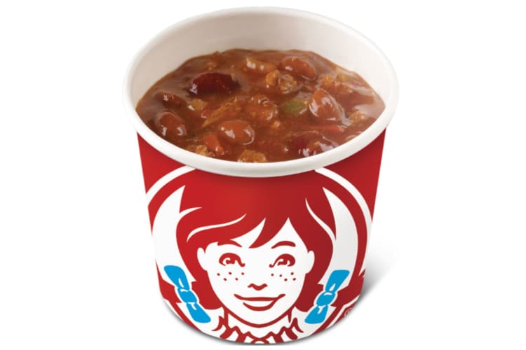 A cup of chili from Wendy's
