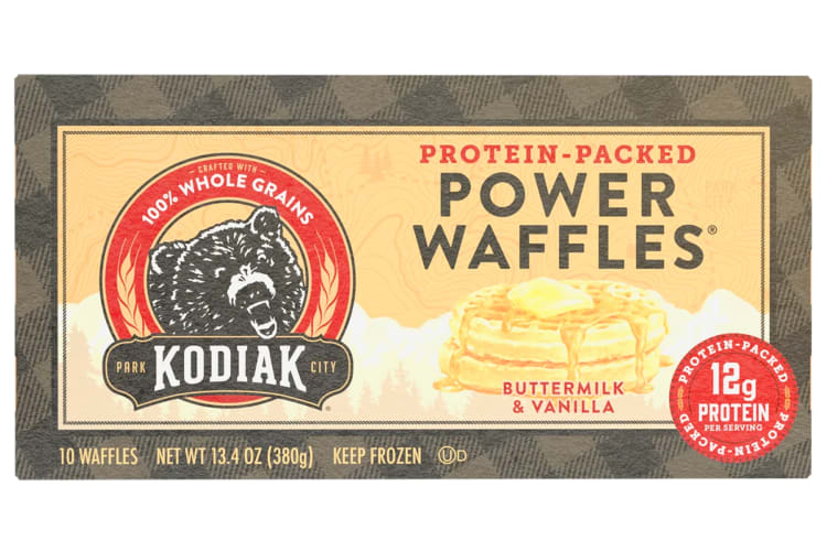 The best protein-packed frozen waffles are from Kodiak