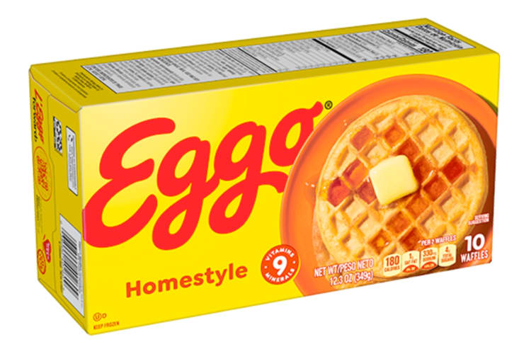 A box of Eggo Frozen Waffle