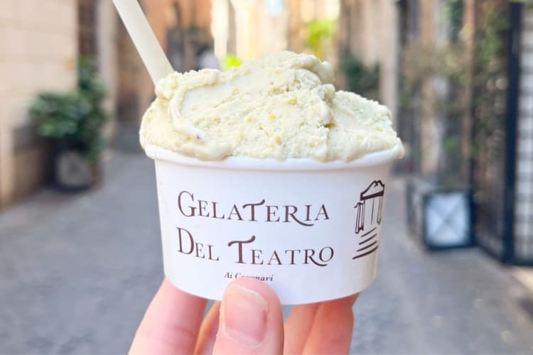 Gelateria del Teatro makes some of the best gelato in Rome, Italy