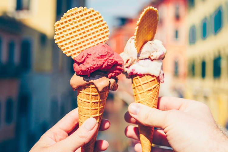 The best ice cream in Venice is served at Gelateria Alaska