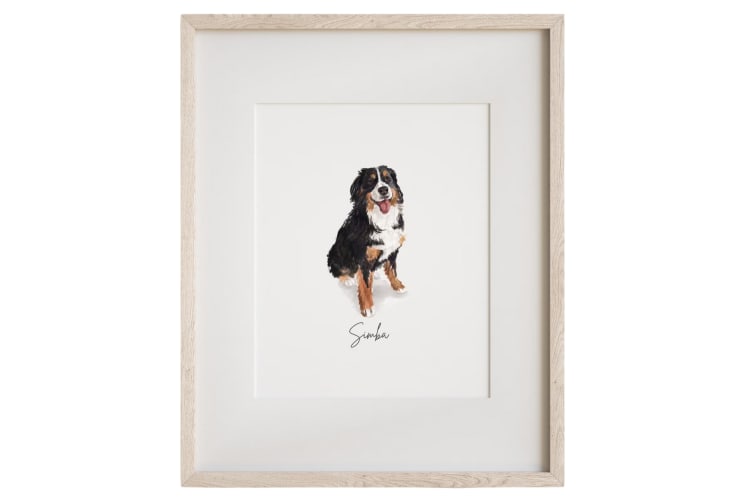 A pet portrait is one of the best gifts for men with a companion animal