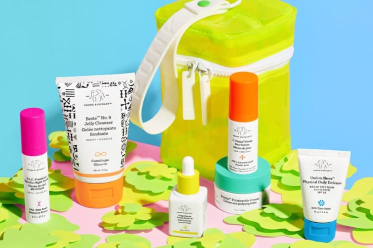 A Drunk Elephant travel kit is a good gift for women on the go