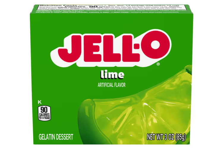 A box of lime Jell-O