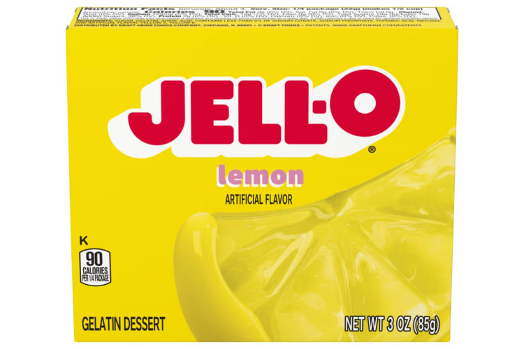 A box of lemon Jell-O