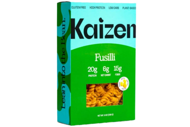 A box of Kaizen low-carb pasta
