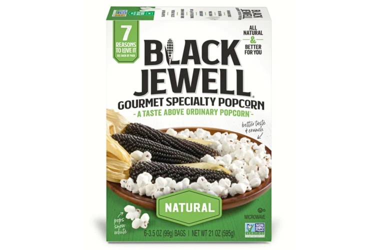 A box of microwave popcorn by Black Jewell