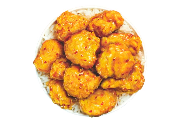 A plate of Beyond Orange Chicken