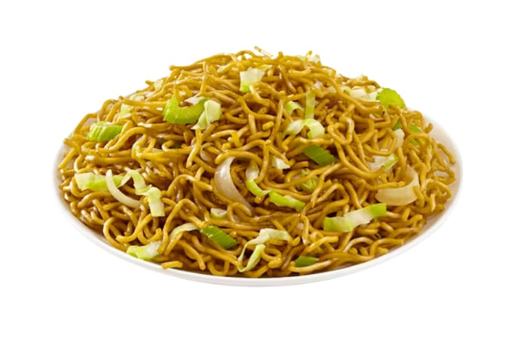 A plate of chow mein