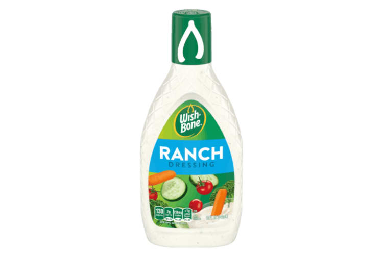 A bottle of Wish-Bone ranch dressing
