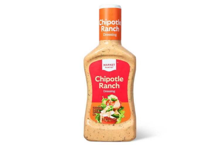 A bottle of chipotle ranch from Market Pantry