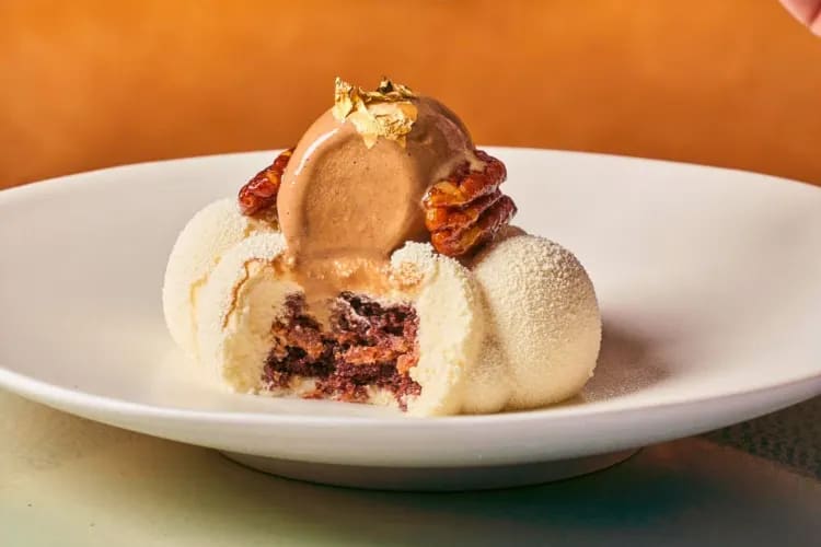 A dessert from one of the best restaurants in Midtown NYC.