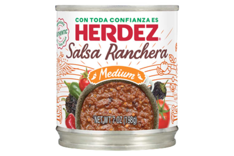 A can Herdez Medium Salsa Ranchera