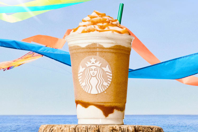 Caramel Ribbon Crunch Crème is a popular Starbucks Frappuccino