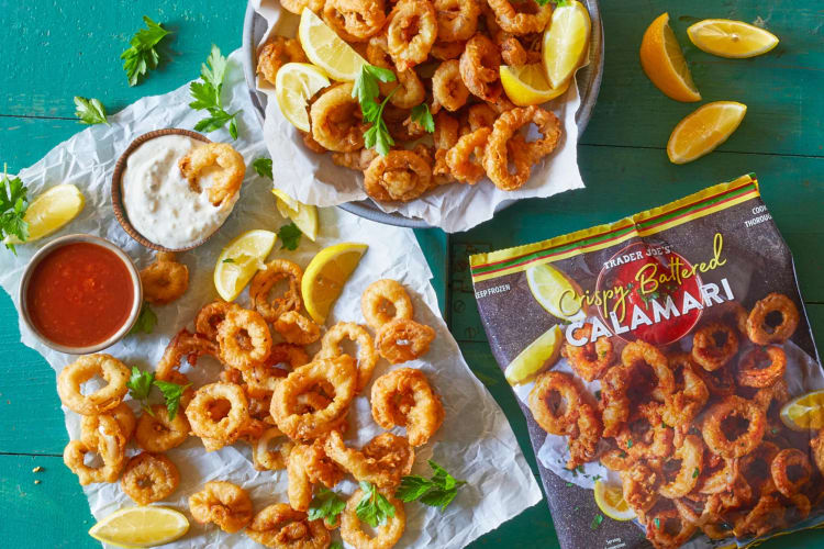 Crispy Battered Calamari is one of the best Trader Joe's appetizers for seafood lovers