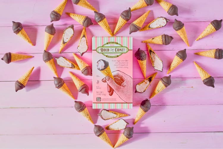 Hold the Cone Mini Ice Cream Cones are some of the best sweet Trader Joe's snacks