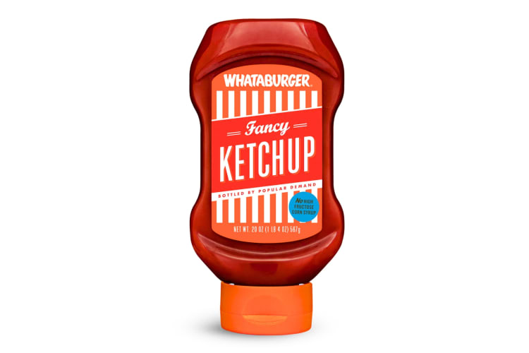 A container of Whataburger Fancy Ketchup