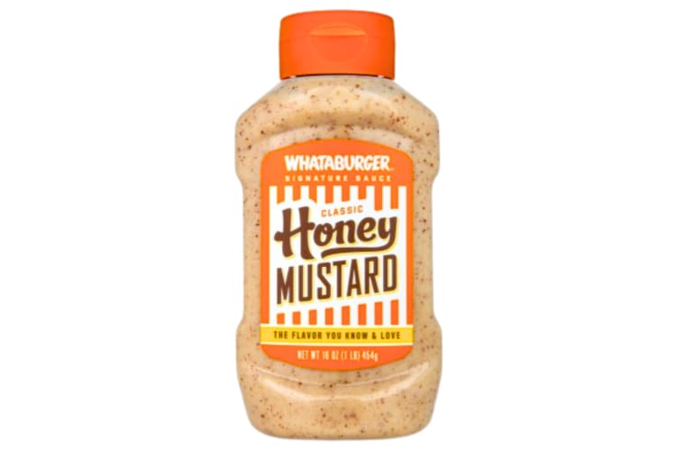 A container of Whataburger Classic Honey Mustard