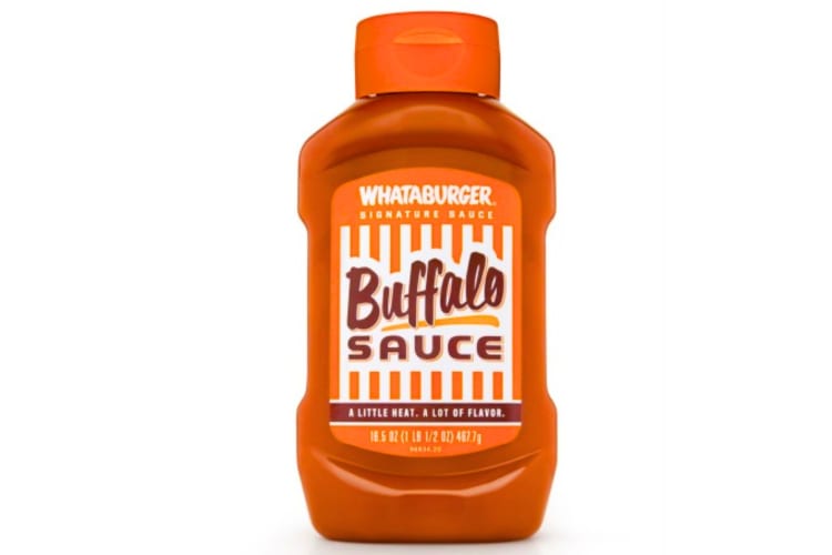 A container of Whataburger Buffalo Sauce