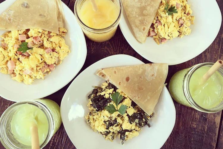 Burritos are a top breakfast in Tulum.