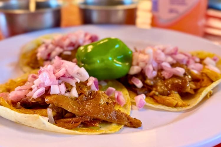 Tacos are one of the best breakfasts in Tulum, Mexico.