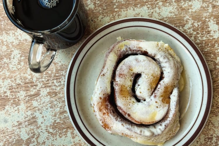 If you're stopping by Frontier Restaurant, be sure to try one of its signature sweet rolls.