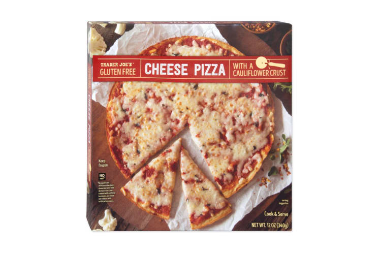 The gluten-free cheese pizza from Trader Joe's.