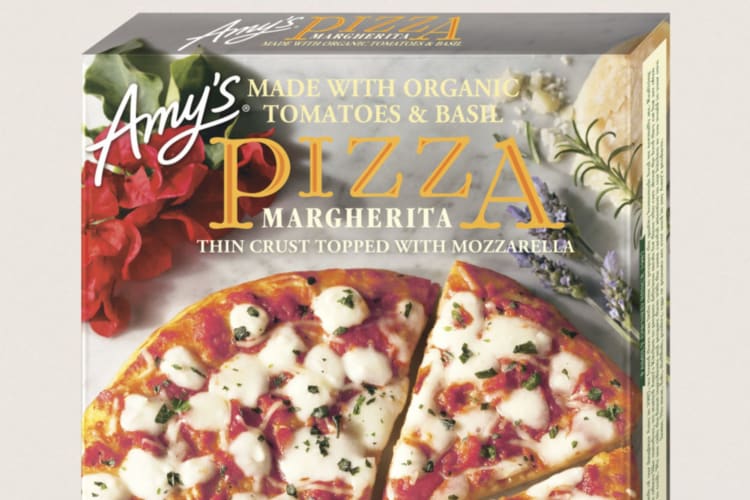 The Margherita pizza from Amy's Kitchen.