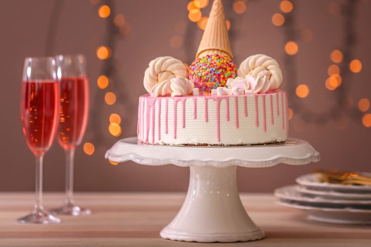 Making a pink Champagne cake is one of the best birthday cake ideas
