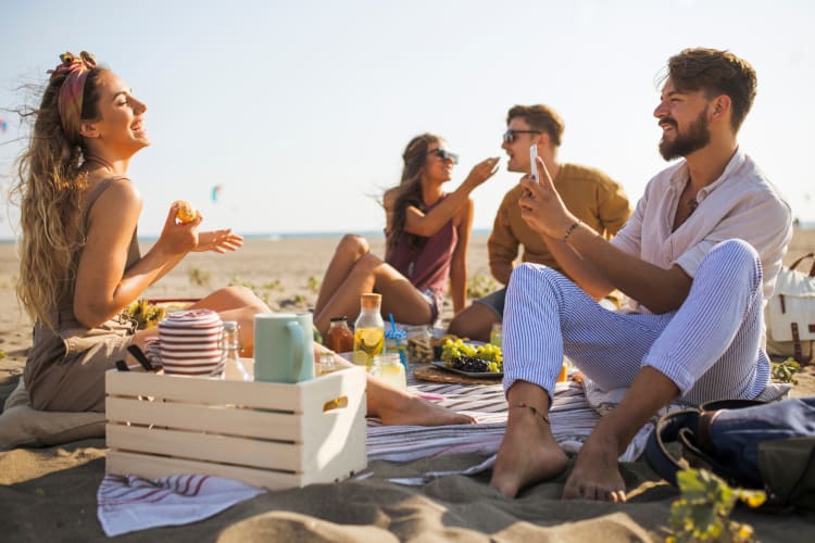 A picnic is a laid-back birthday idea in Los Angeles