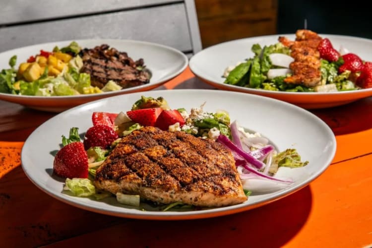 Plates at Lost & Found a Black Owned Restaurant in Houston
