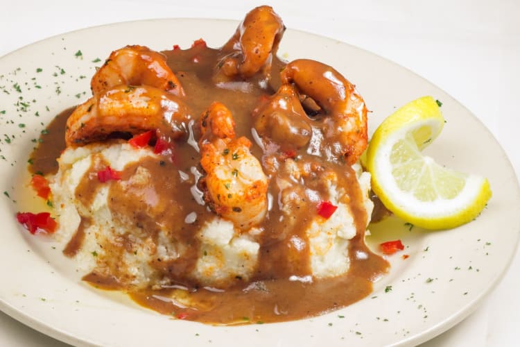 Shrimp and Grits Alfreda's Restaurant in Houston