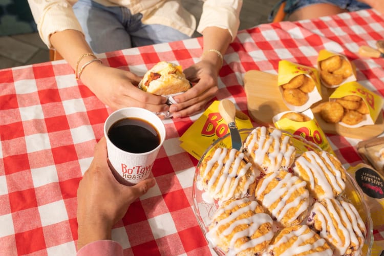 The Bojangles breakfast menu is available all day.