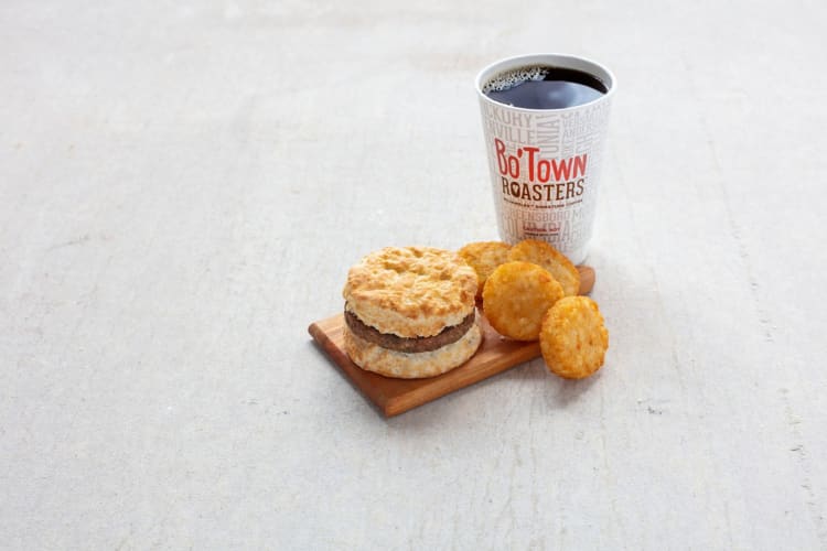 Combo meals are popular on the Bojangles breakfast menu.