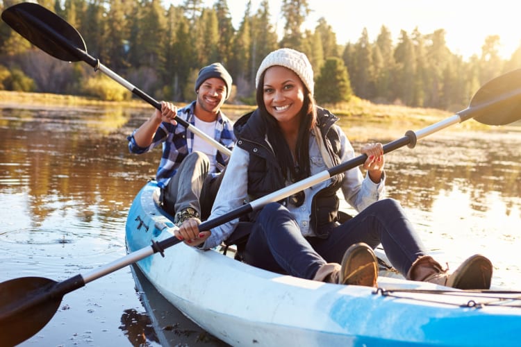 Kayaking is one of the best Boulder date ideas 
