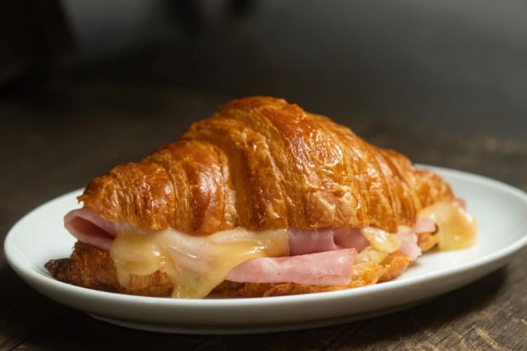 A ham and cheese croissant from Café Nin.