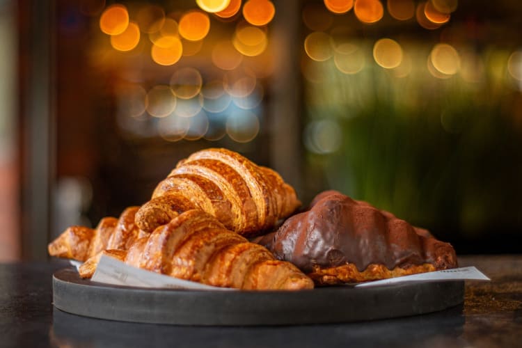 Chocolate croissants at Catamundi, one of the best breakfasts in Mexico City.