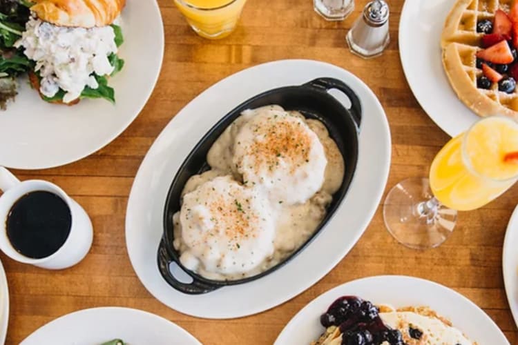 Southern biscuits are an exciting breakfast in Indianapolis. 