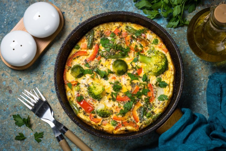 Fresh vegetable skillet.