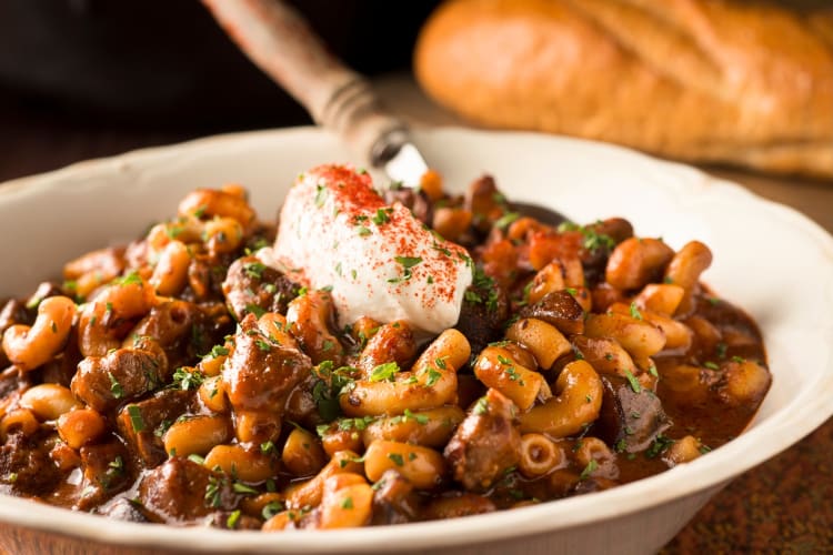 Goulash is a famous Budapest food