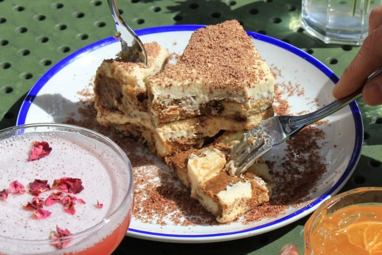 You can't leave Bonterra Trattoria without trying a slice of tiramisu!