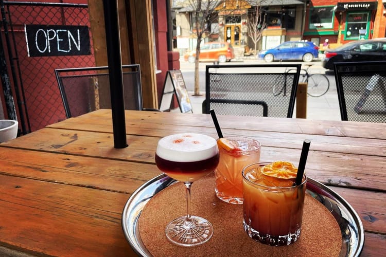 Cocktails at The Continental.
