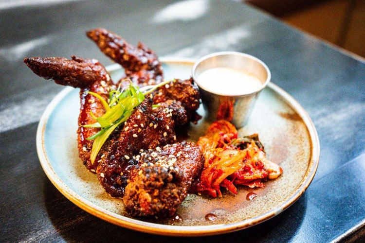 Korean wings at The Porch are simply incredible.